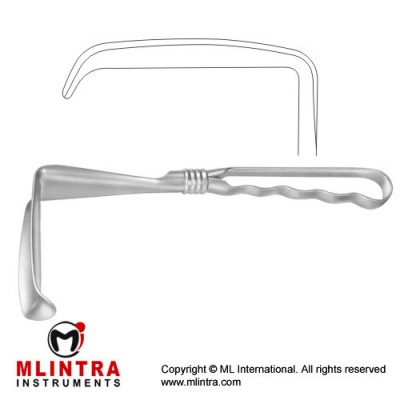 Kelly Retractor Stainless Steel, 26 cm - 10 1/4" Blade Size 70 x 65 mm